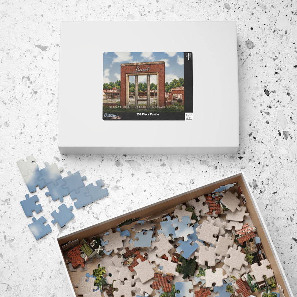 Uxbridge Bernat Mill 252-Piece Jigsaw Puzzle - box lid