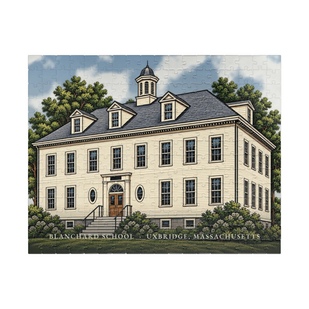 Uxbridge Blanchard School 252-Piece Jigsaw Puzzle - assembled