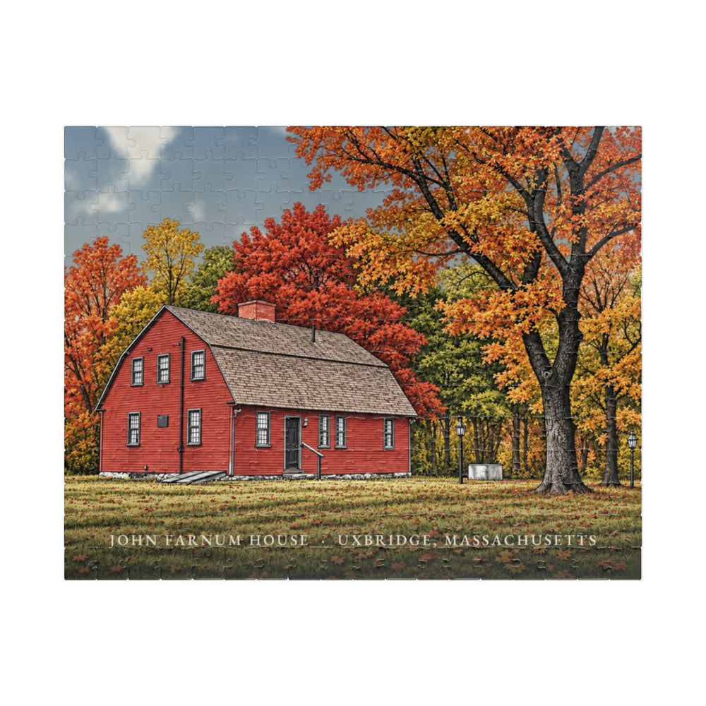 Uxbridge John Farnum House 252-Piece Jigsaw Puzzle - assembled