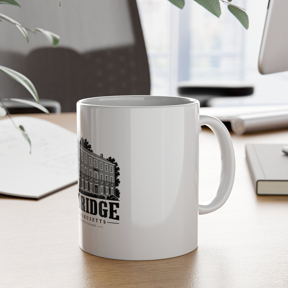 Uxbridge Rogerson's Village 11 oz Ceramic Mug shown in a lifestyle setting