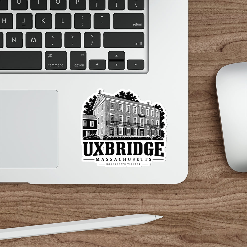 Uxbridge Rogerson's Village 4 in Die-Cut Sticker shown in use