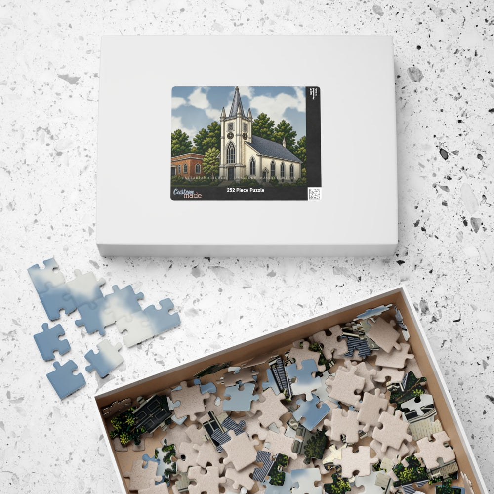 Uxbridge Unitarian Church 252-Piece Jigsaw Puzzle - box lid