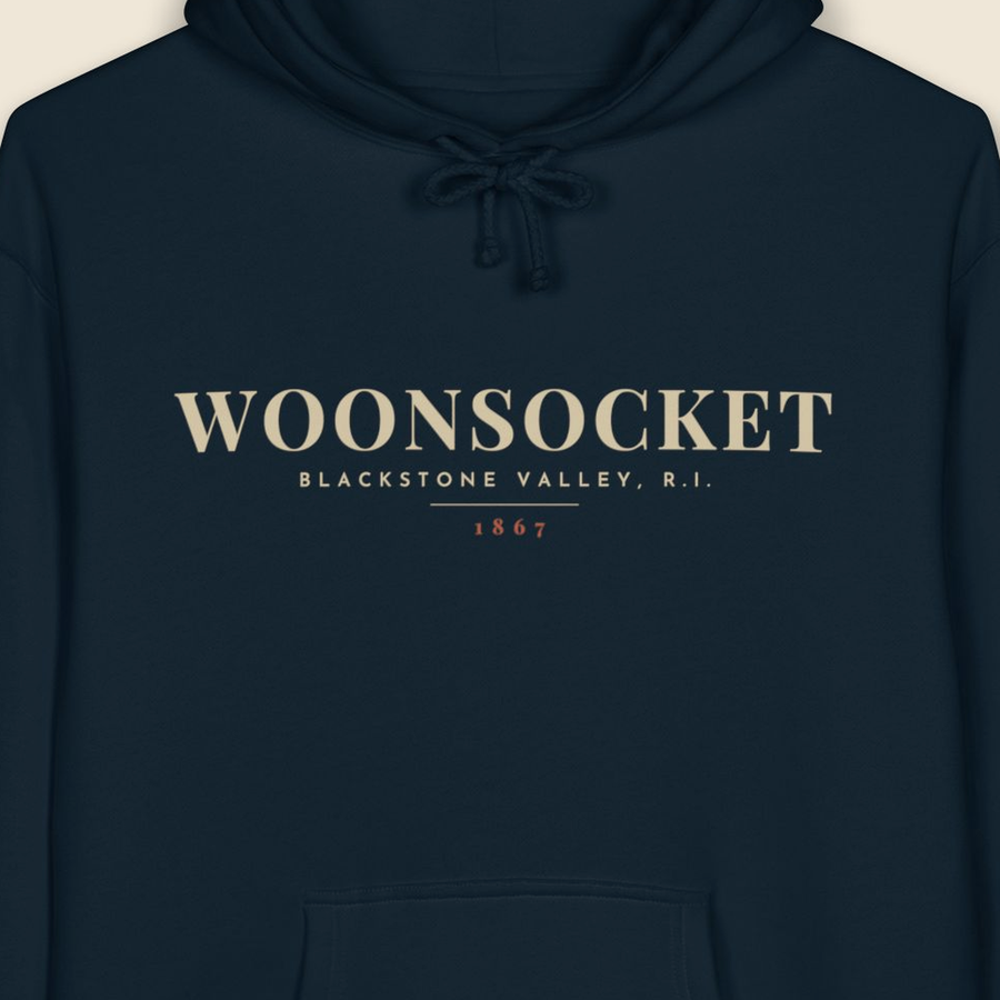 Woonsocket River Map Hoodie