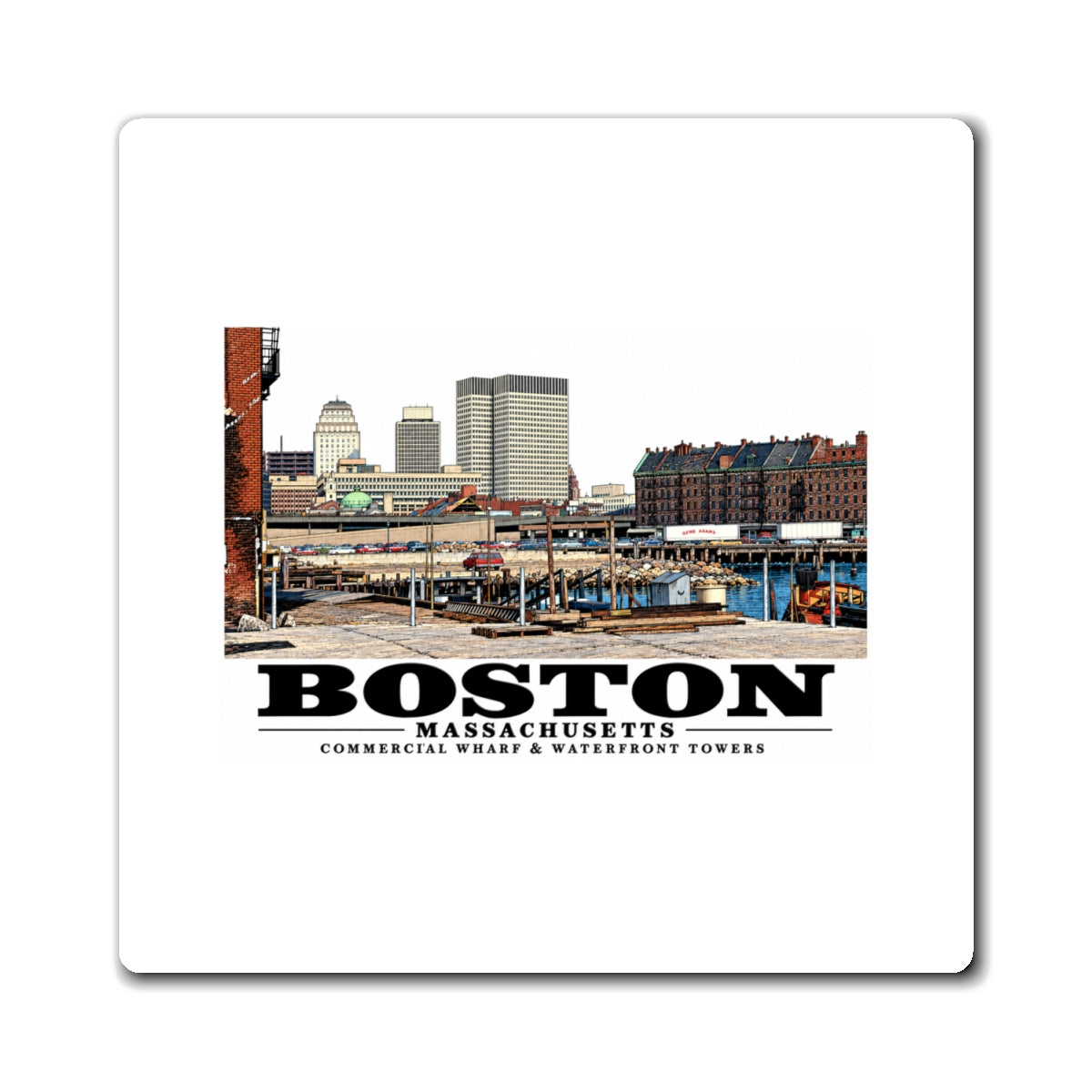 Commercial Wharf with new buildings 4 in Magnet - Boston Harbor
