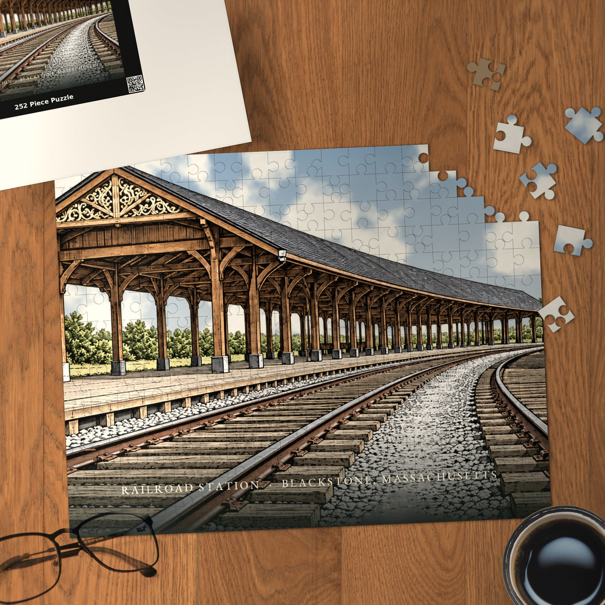Blackstone Railroad Station 252-Piece Jigsaw Puzzle