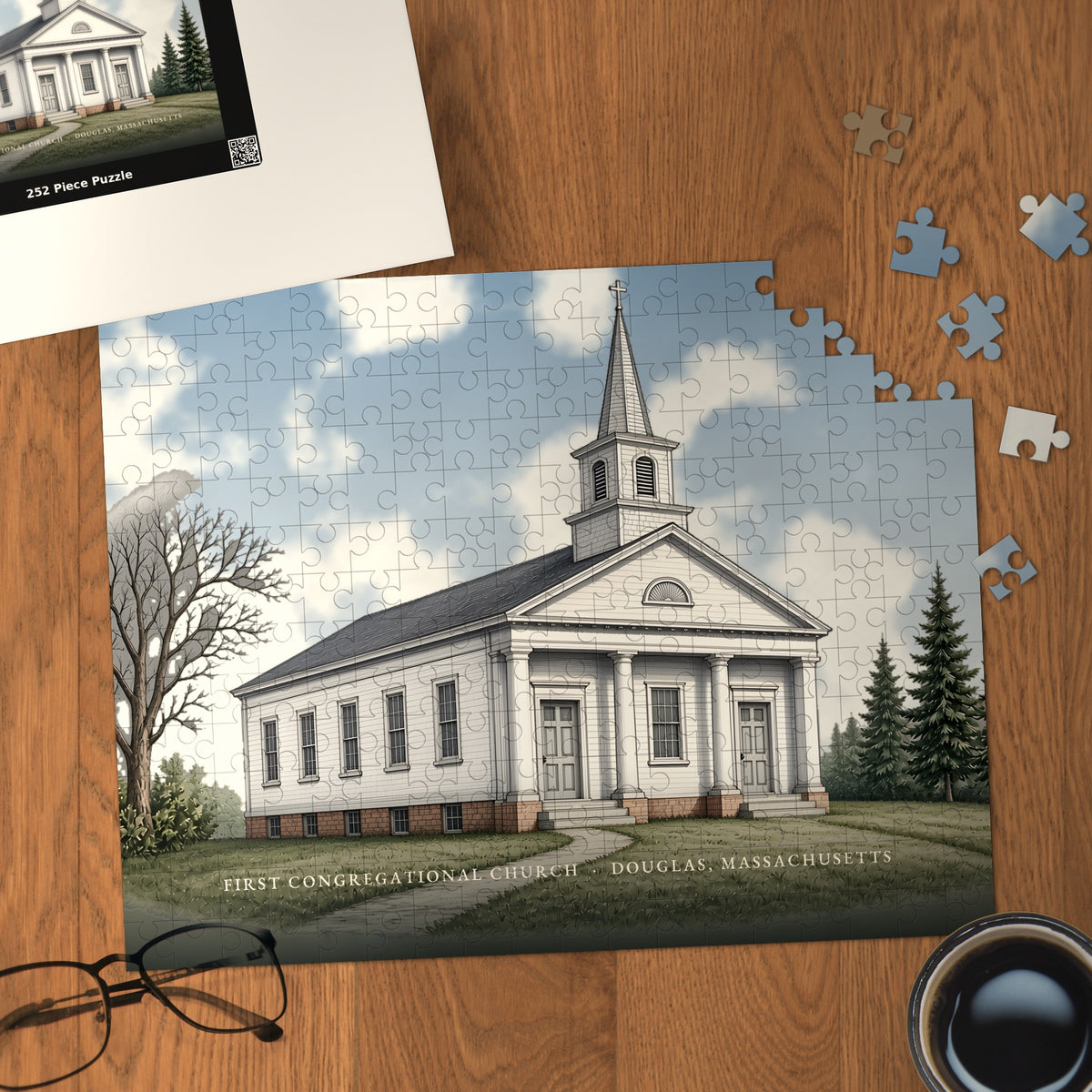 Douglas First Congregational Church 252-Piece Jigsaw Puzzle