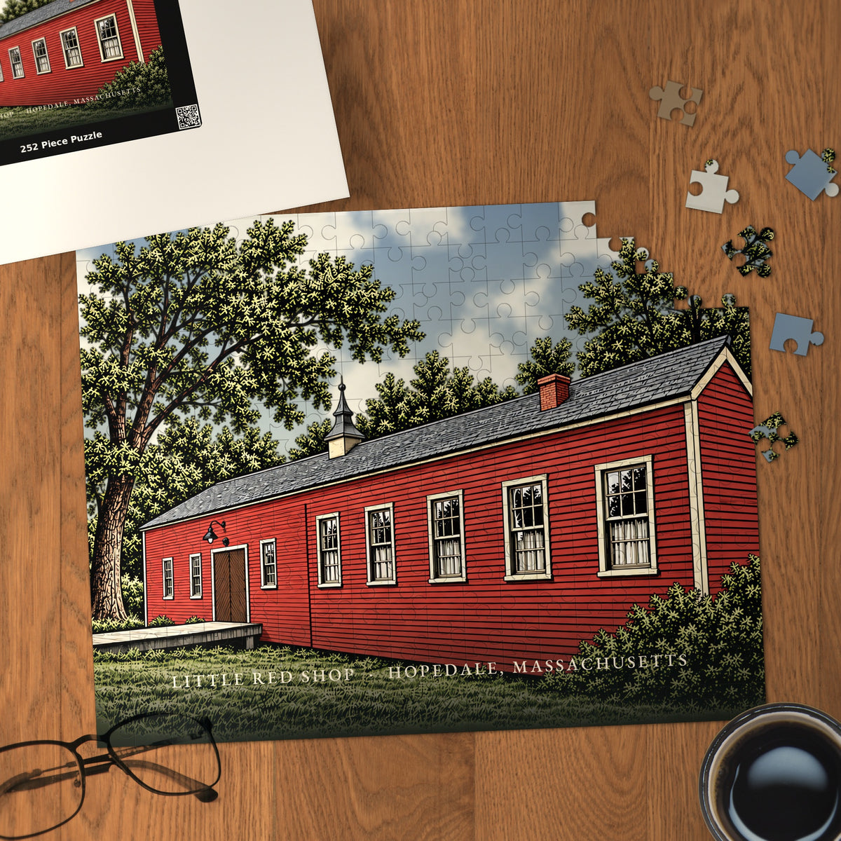 Hopedale Little Red Shop 252-Piece Jigsaw Puzzle
