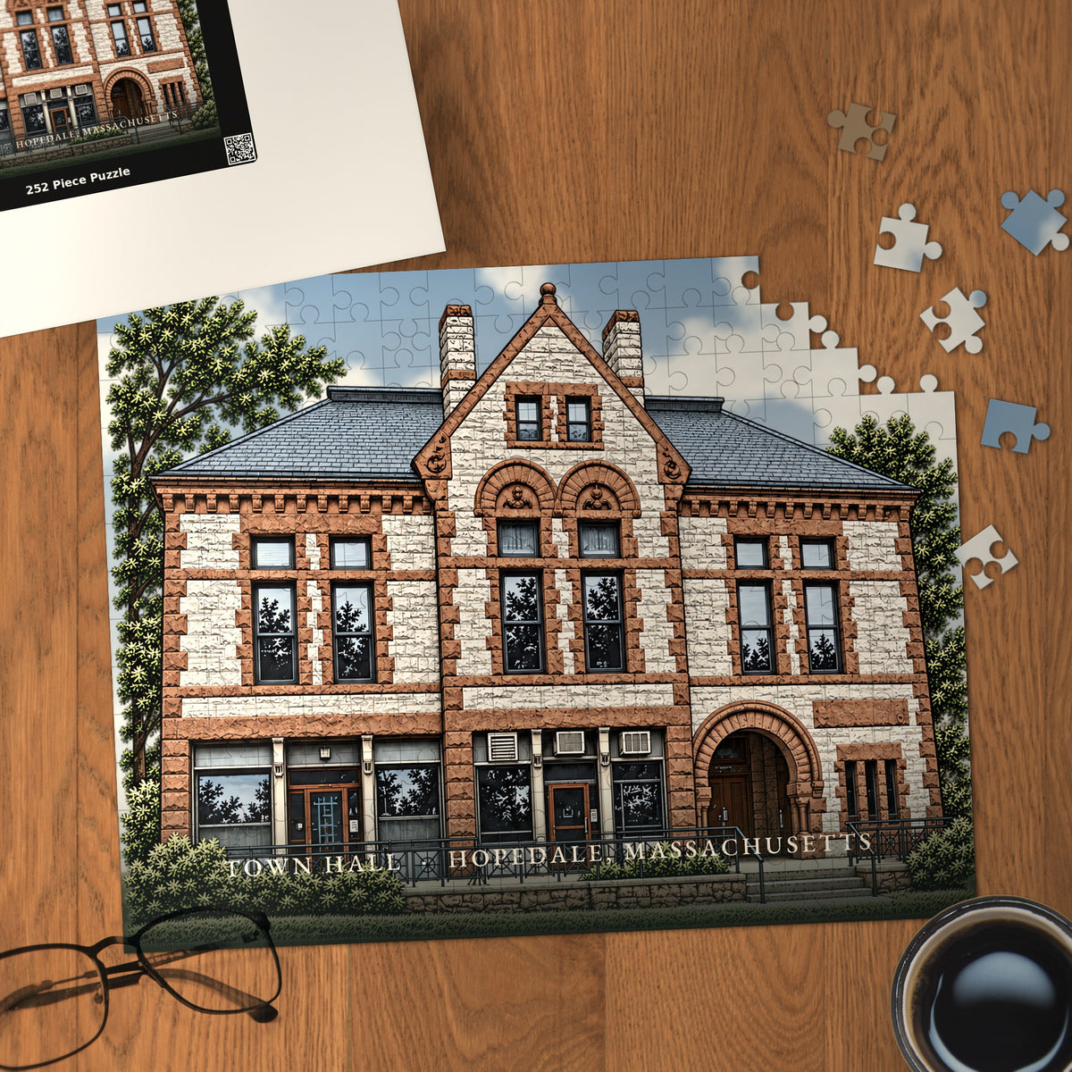 Hopedale Town Hall 252-Piece Jigsaw Puzzle
