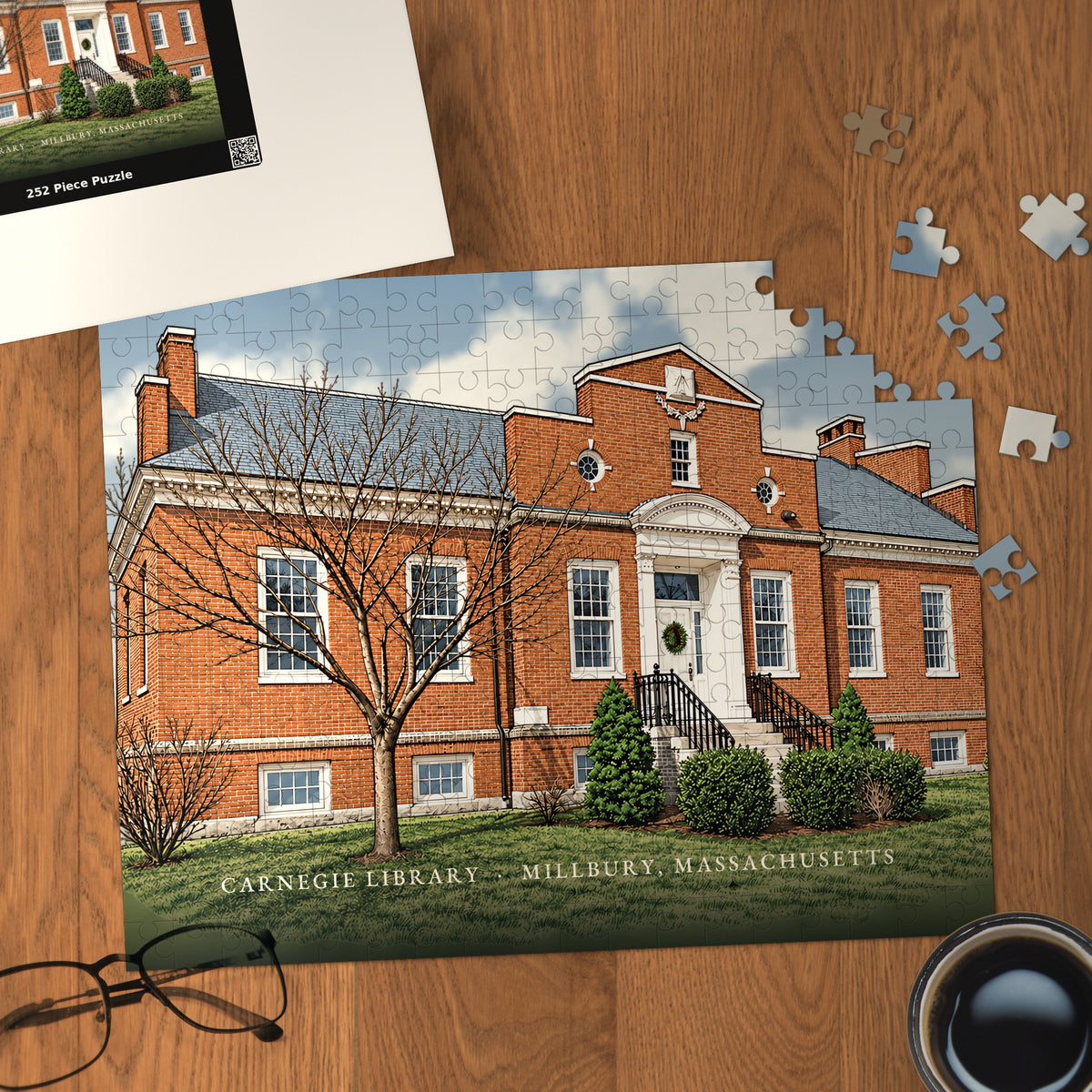 Millbury Carnegie Library 252-Piece Jigsaw Puzzle