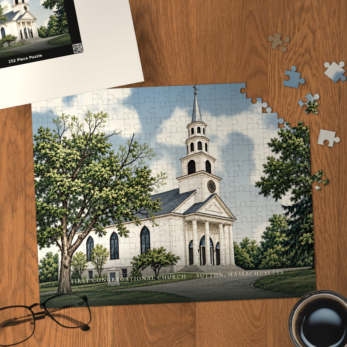 Sutton First Congregational Church 252-Piece Jigsaw Puzzle