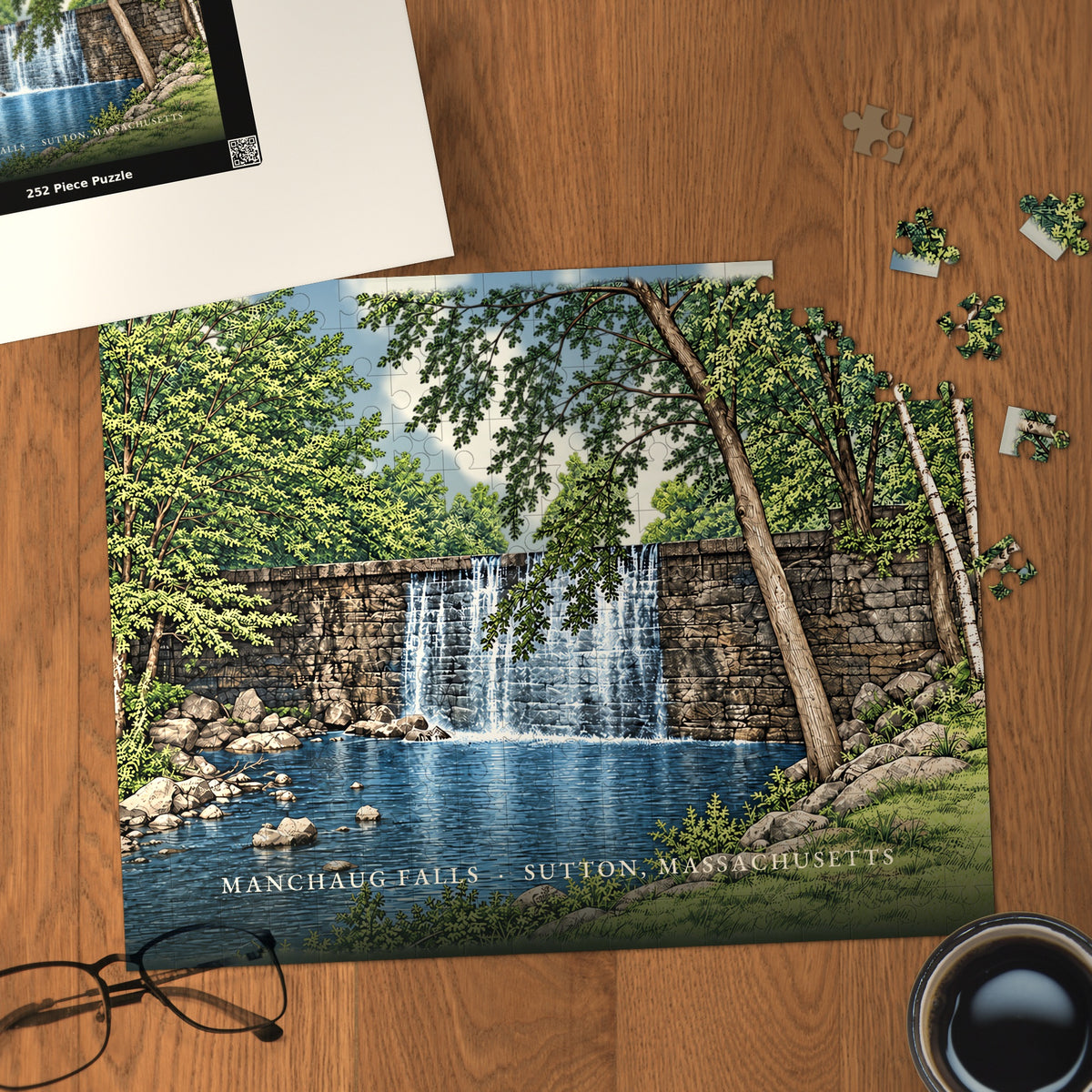 Sutton Manchaug Falls 252-Piece Jigsaw Puzzle