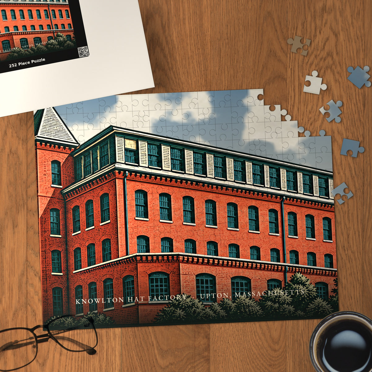 Upton Knowlton Hat Factory 252-Piece Jigsaw Puzzle