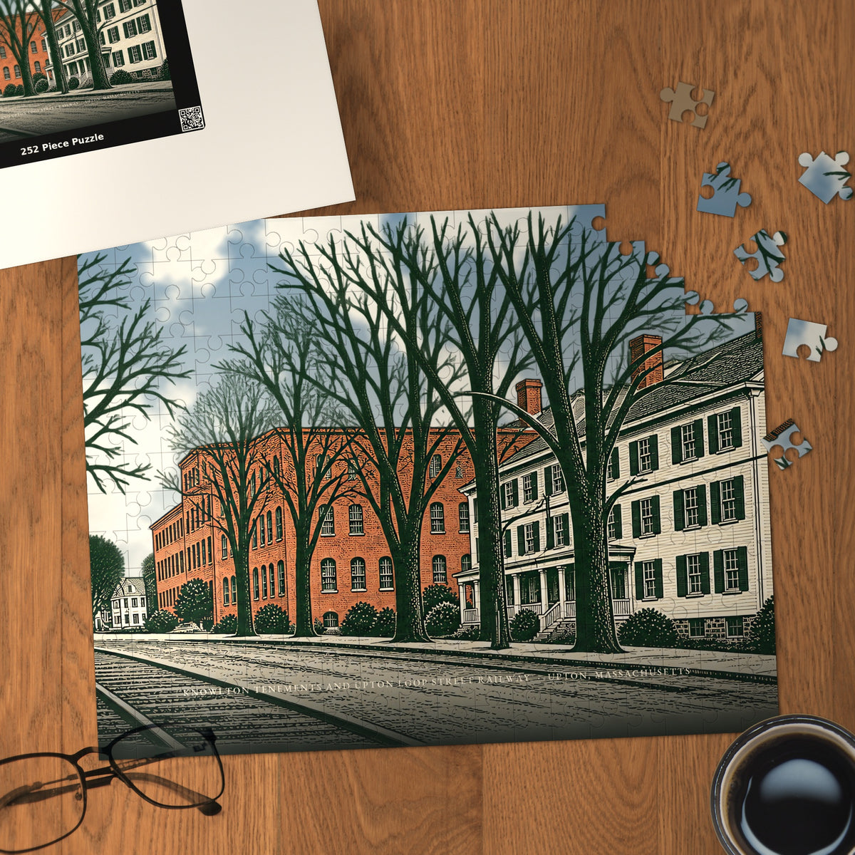Upton Knowlton Tenements and Upton Loop Street Railway 252-Piece Jigsaw Puzzle