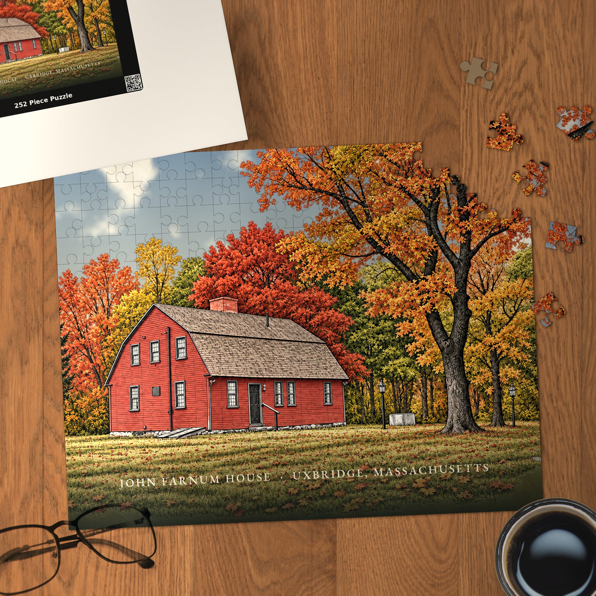 Uxbridge John Farnum House 252-Piece Jigsaw Puzzle