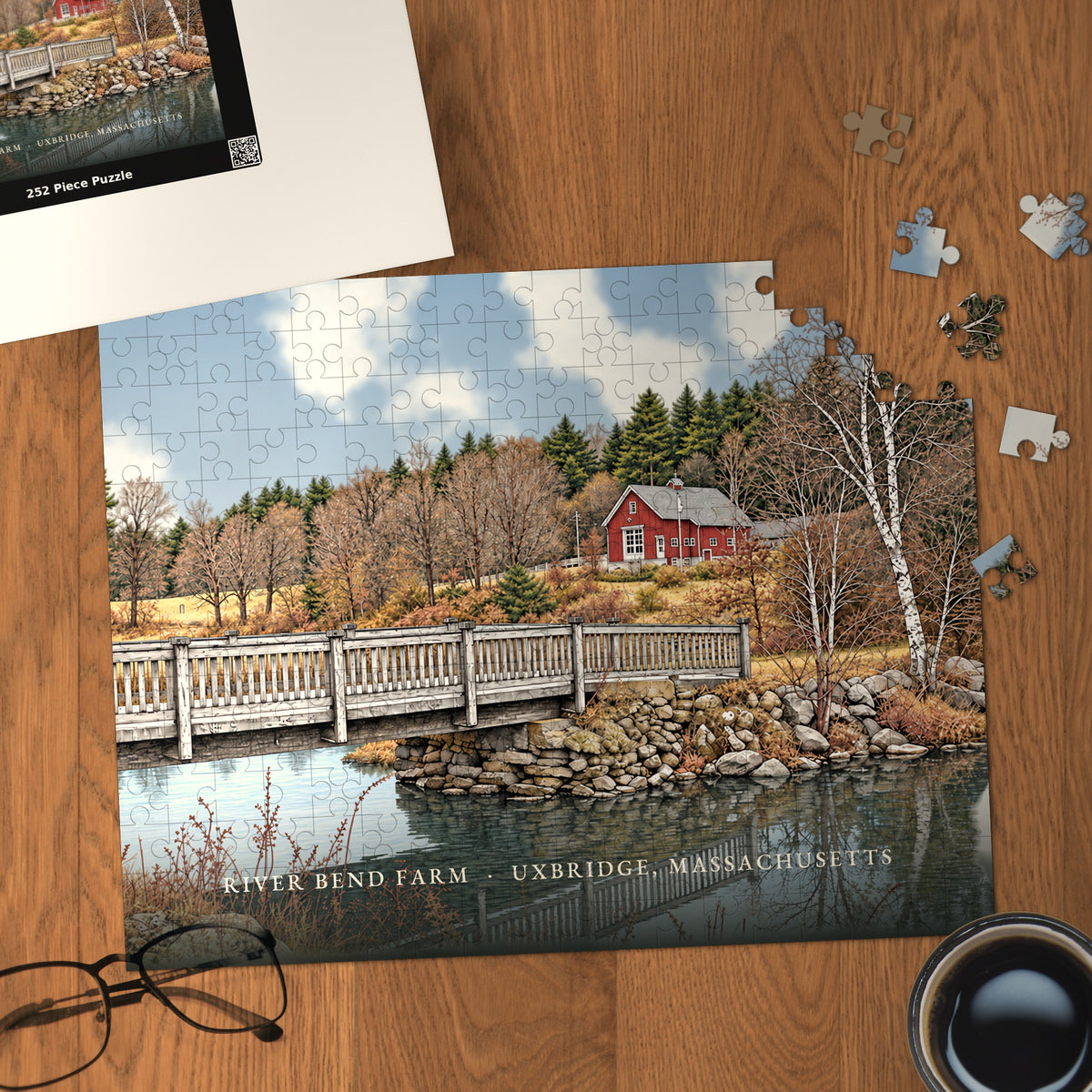 Uxbridge River Bend Farm 252-Piece Jigsaw Puzzle