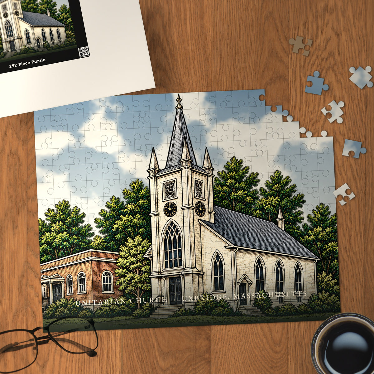 Uxbridge Unitarian Church 252-Piece Jigsaw Puzzle
