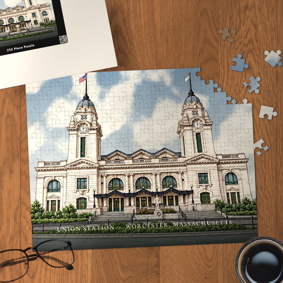 Worcester Union Station 252-Piece Jigsaw Puzzle