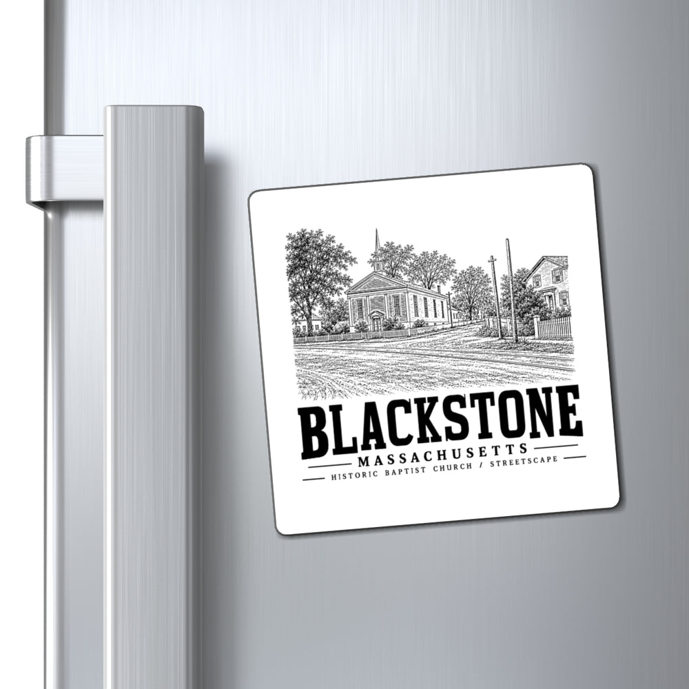 Blackstone Historic Baptist Church / Streetscape 4 in Magnet in White — context view