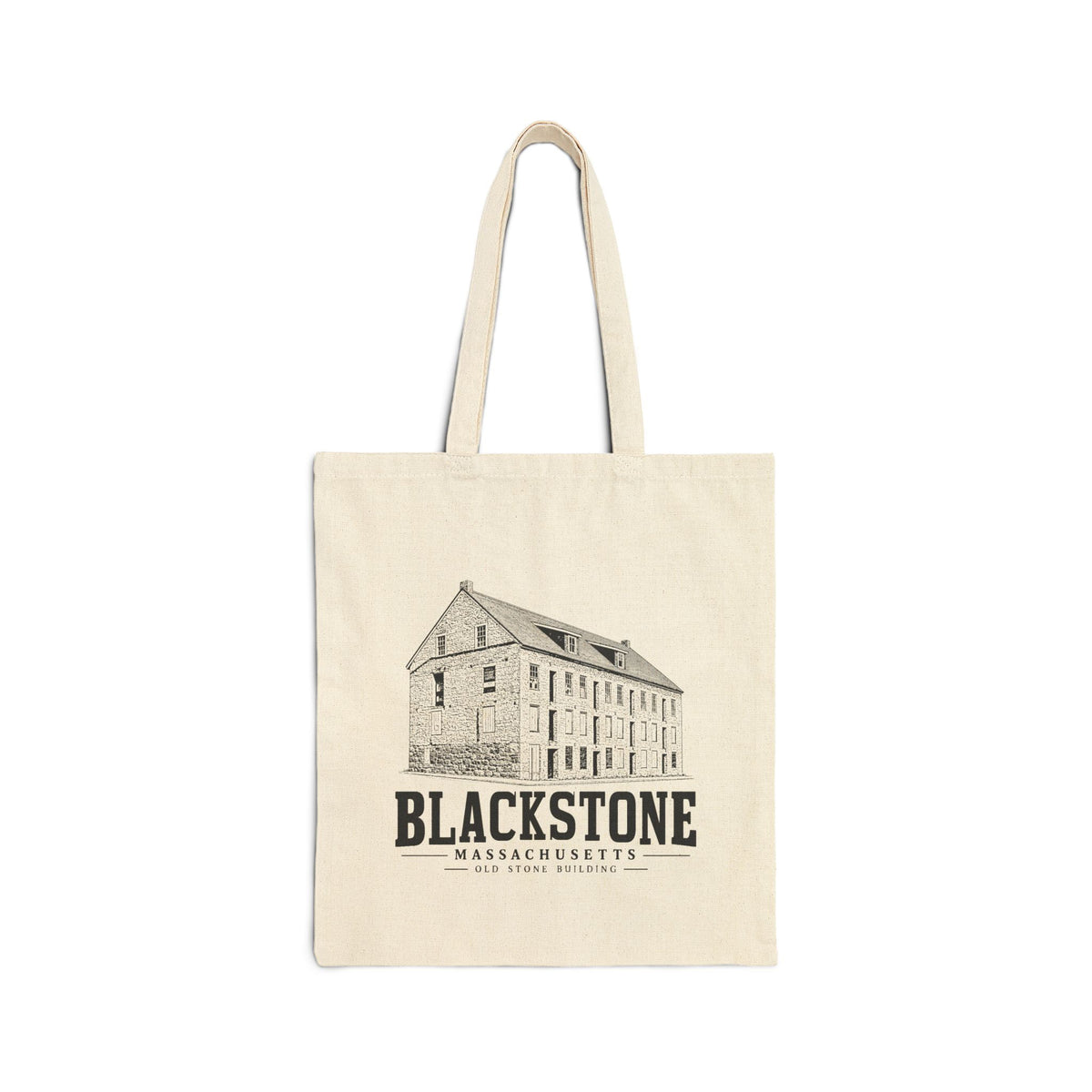 Blackstone Old Stone Building Heavy Canvas Tote in Natural — front view