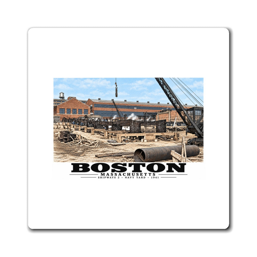 Shipways #2 Start of construction Completed 9/1941 4 in Magnet - Boston Harbor