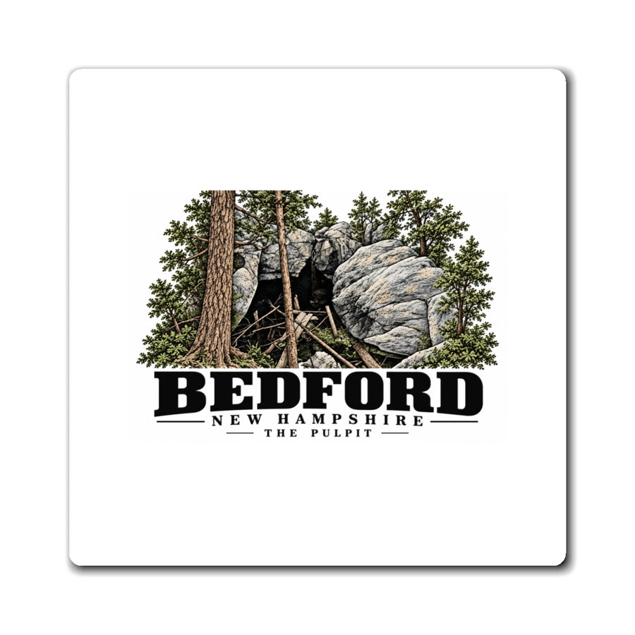 Bedford The Pulpit rock formation 4 in Magnet - Merrimack Valley Goods