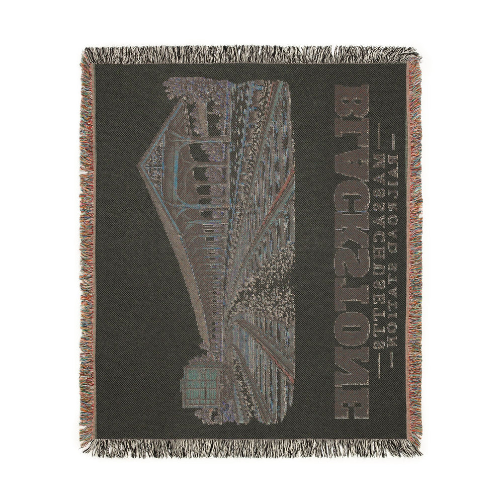Railroad Station — Blackstone, Massachusetts woven blanket, product view 4