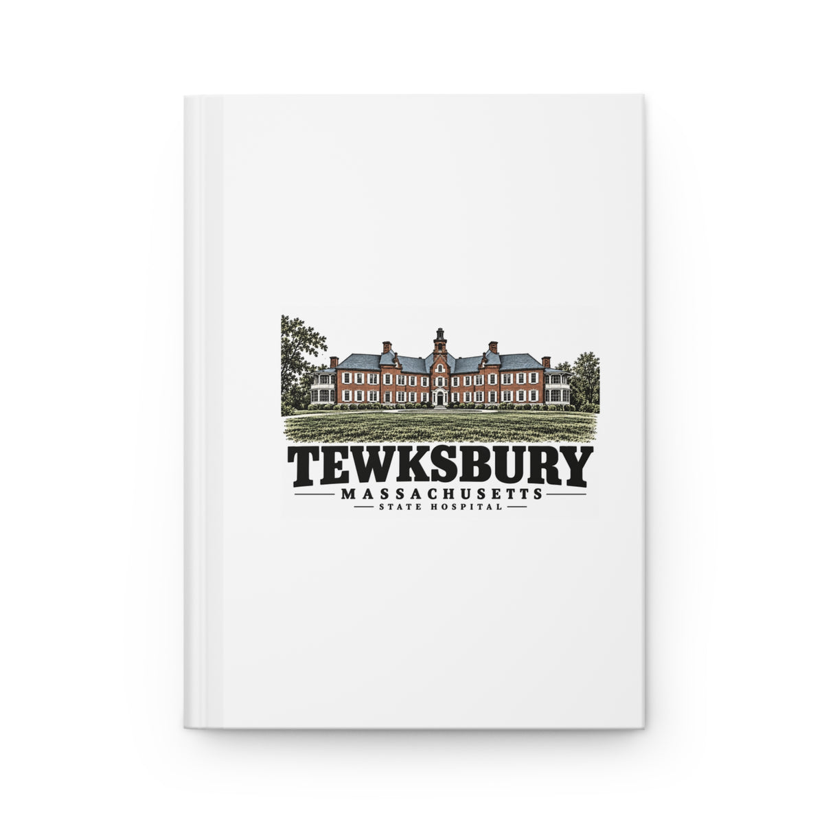Front cover of State Hospital matte hardcover journal, Tewksbury, Massachusetts.