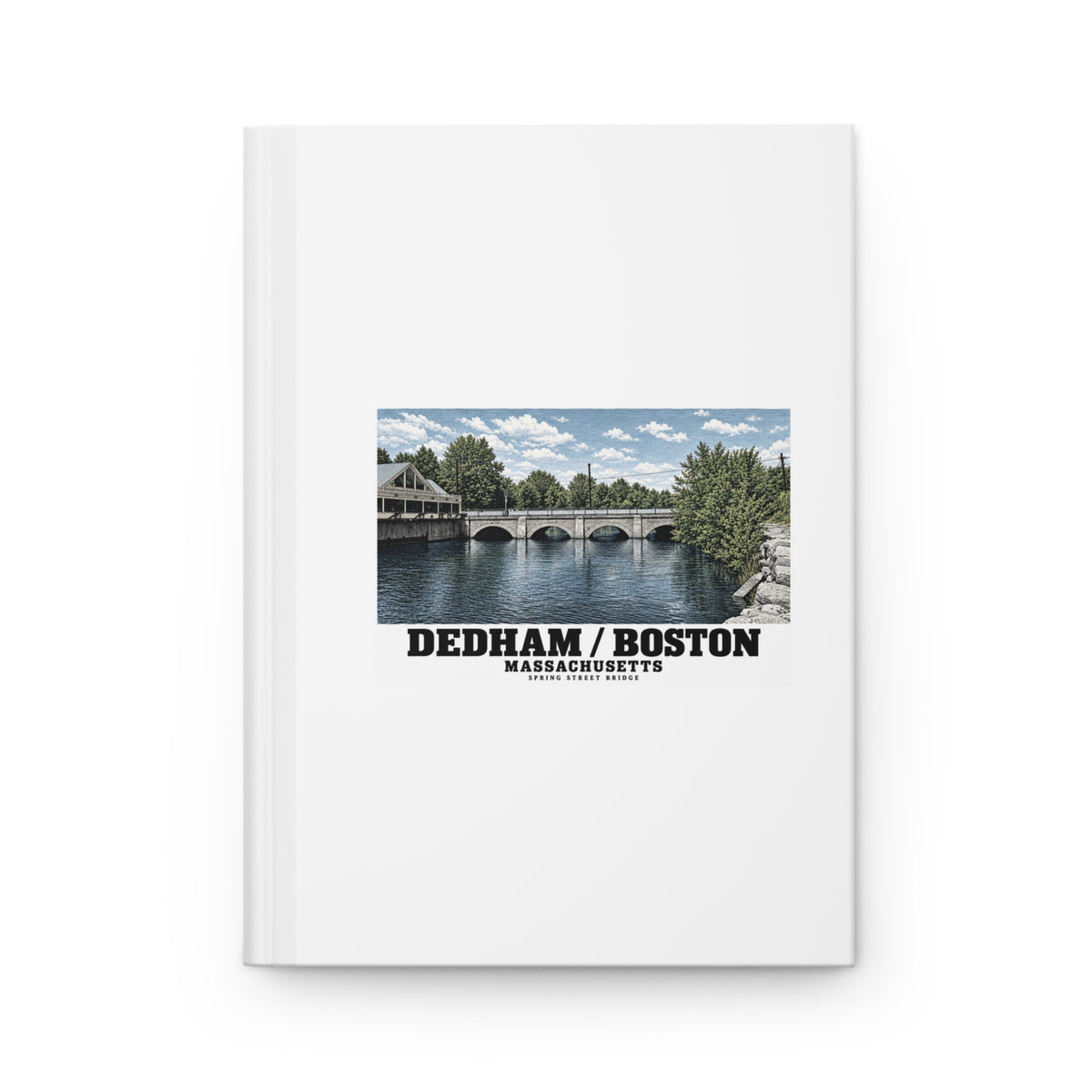 Spring Street Bridge western arches (HAER MA-95-2, 1990) Matte Hardcover Journal - Charles River