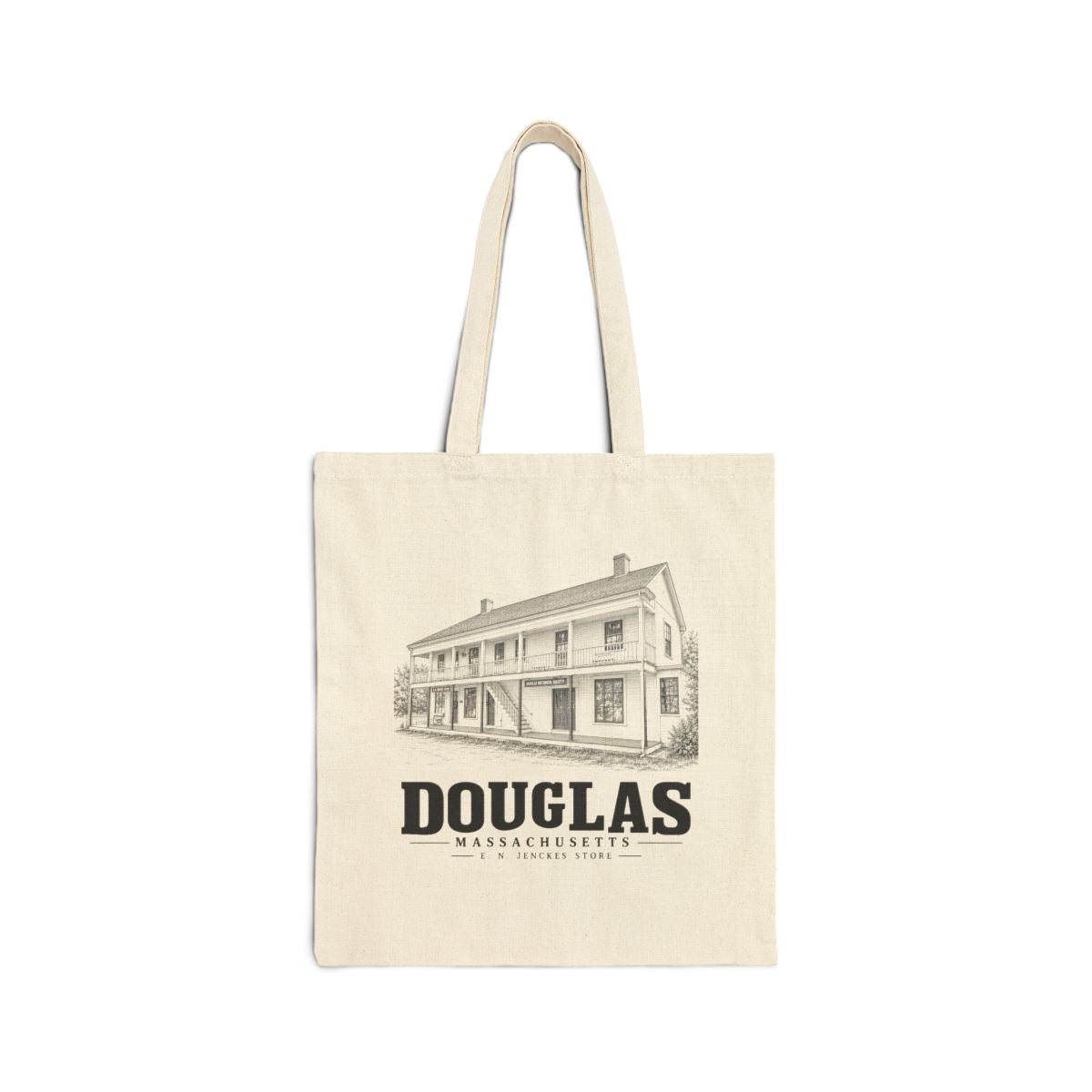Douglas E. N. Jenckes Store Heavy Canvas Tote - Natural - front product view