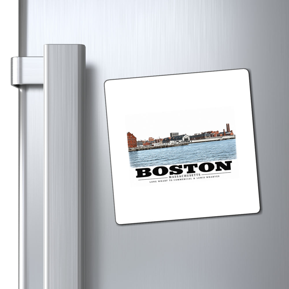Long Wharf left to Commercial and Lewis right 4 in Magnet - Boston Harbor