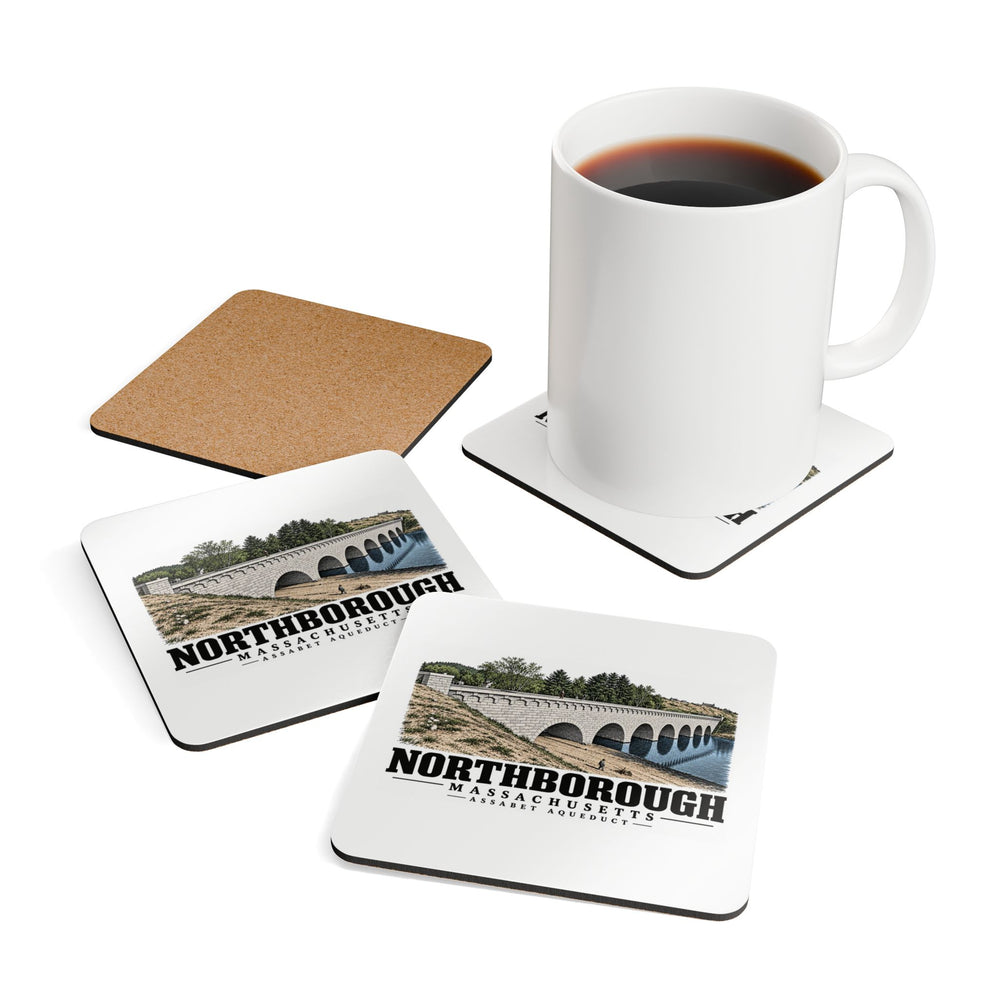 NORTHBOROUGH Assabet Aqueduct Cork Back Coaster Set - Assabet Valley Goods