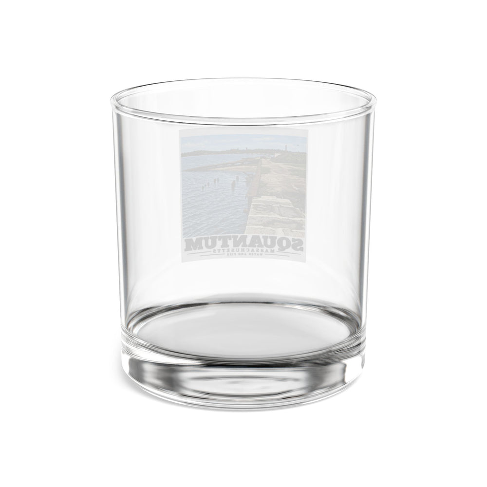 Water and pier 10 oz Rocks Glass - Boston Harbor