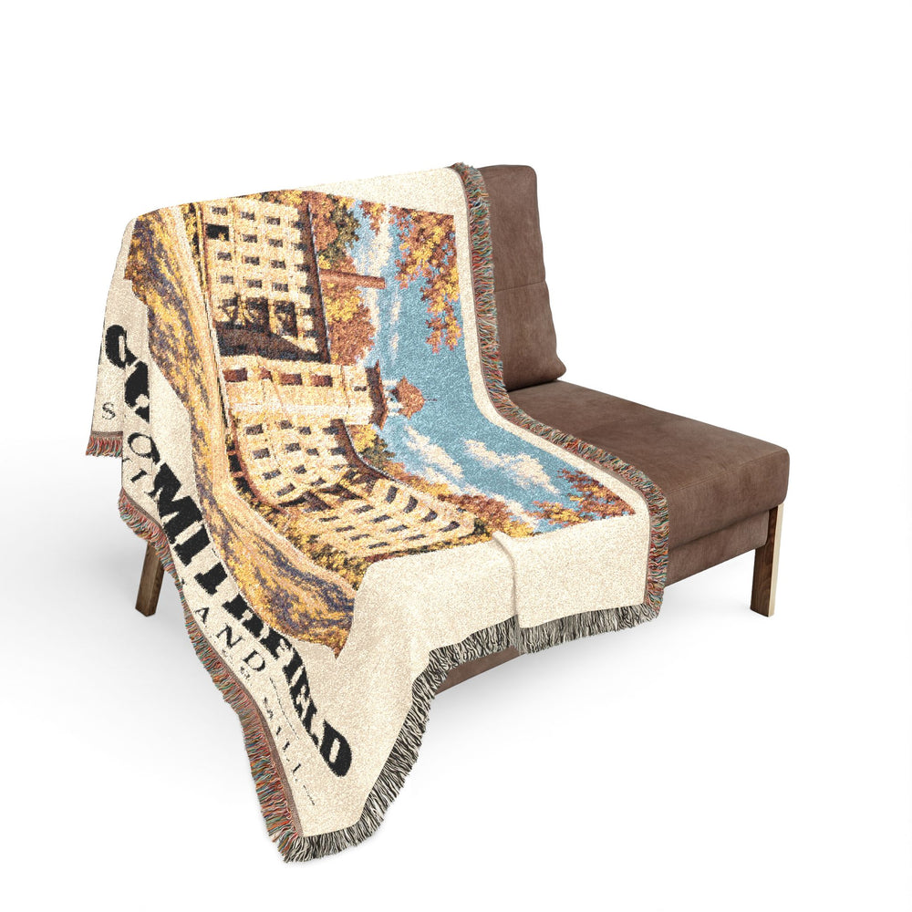 Slatersville Center Mill — North Smithfield, Rhode Island Woven Blanket