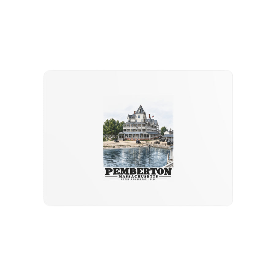 Hotel Pemberton, Nantasket 7 × 5 in Horizontal Metal Wall Art - Boston Harbor