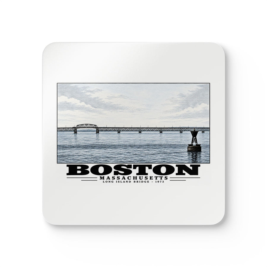 Long Island Cork Back Coaster Set - Boston Harbor