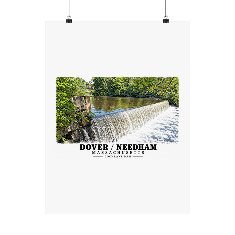Dam on the Charles River, Dover MA.jpg Matte Heritage Poster — 11 × 14 and 18 × 24 in - Charles River