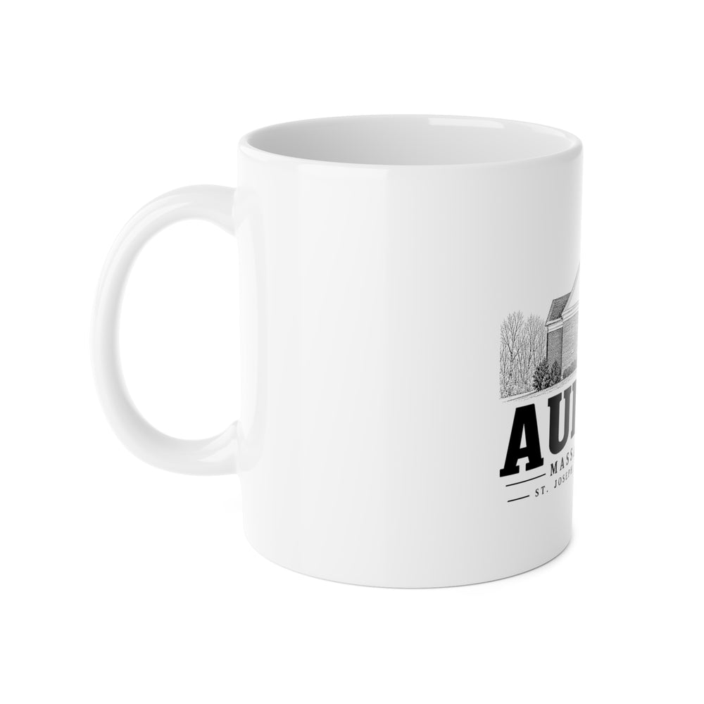 Auburn St. Joseph Church, Stoneville 11 oz Ceramic Mug in White — left view