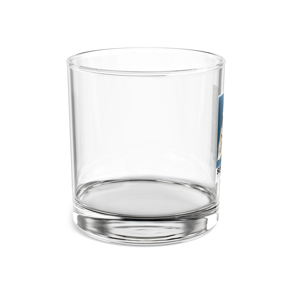N.A.S.  Squantum, MA vertical 10000 ft. 10 oz Rocks Glass - Boston Harbor