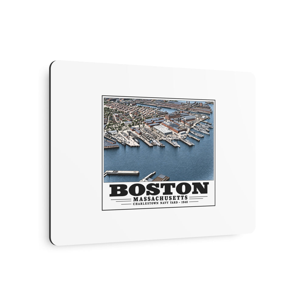 Illustrated Charlestown Navy Yard, June 1940 in Charlestown on metal art sign