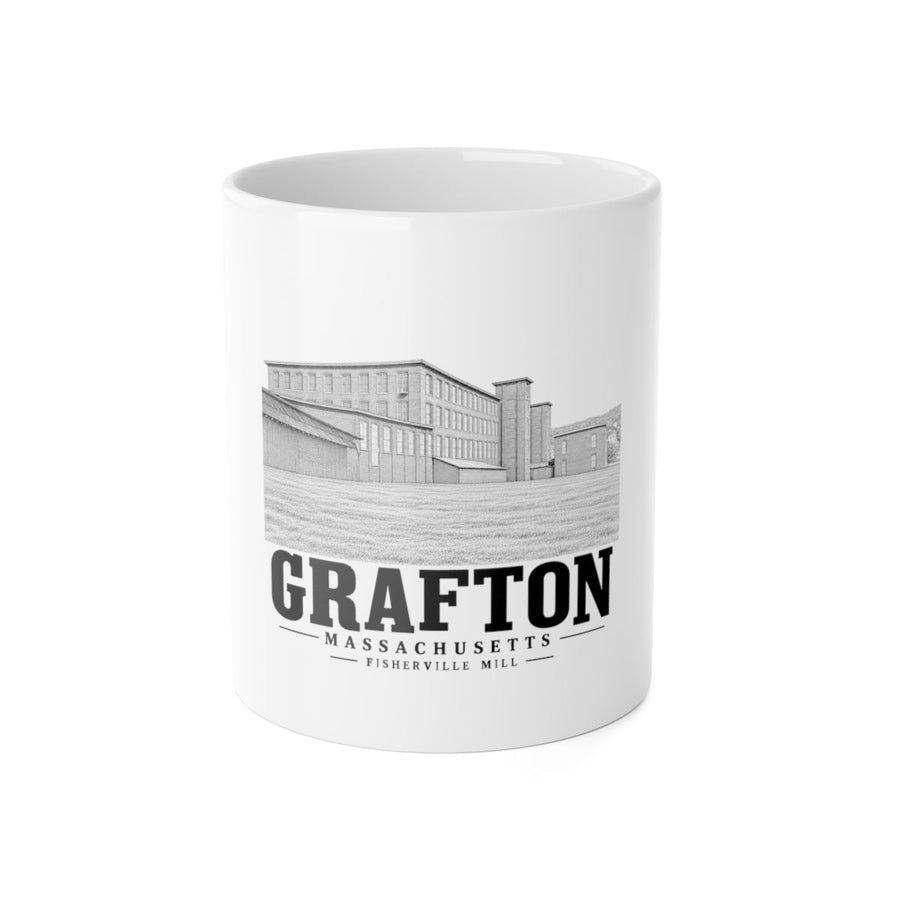 Grafton Fisherville Mill 11 oz Ceramic Mug - White - front product view