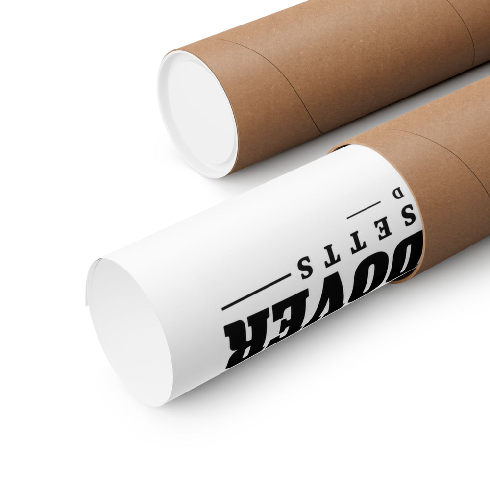 11 x 14 rolled close-up of Great Pond matte poster, North Andover, Massachusetts.