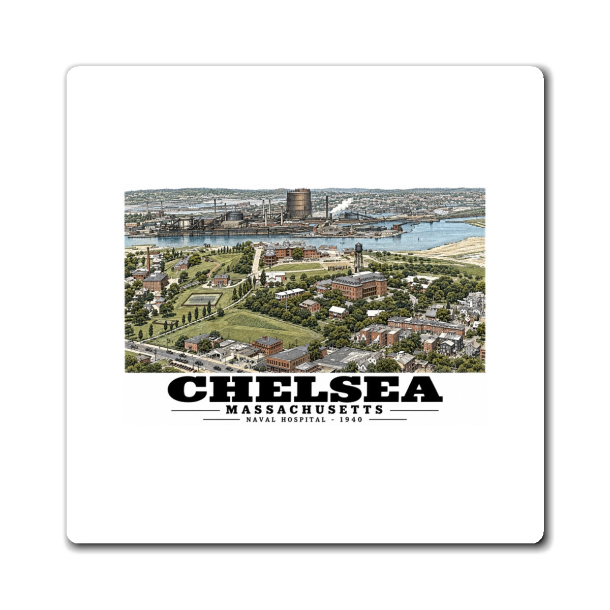 Naval Hospital Chelsea 4 in Magnet - Boston Harbor