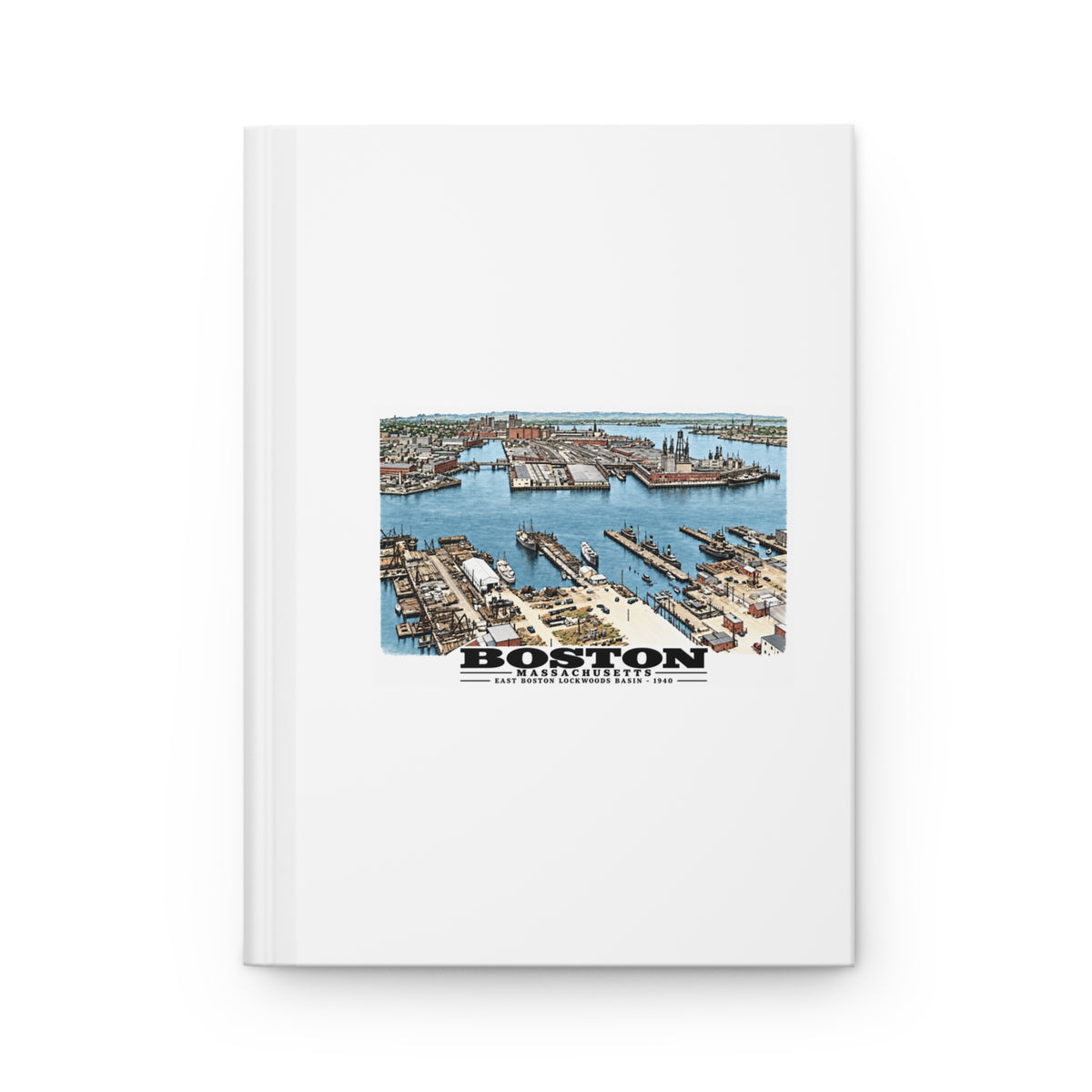 Lockwoods Basin Matte Hardcover Journal - Boston Harbor