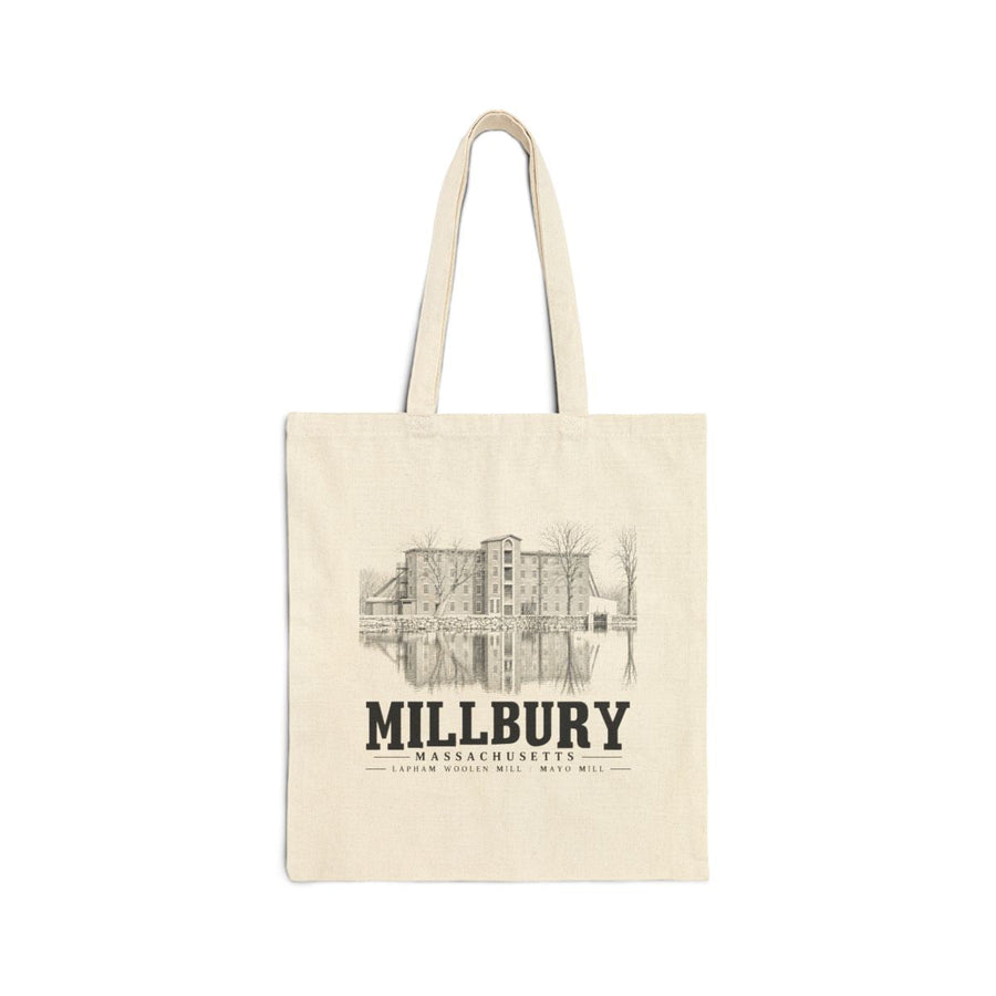 Millbury Lapham Woolen Mill / Mayo Mill Heavy Canvas Tote - Natural - front product view