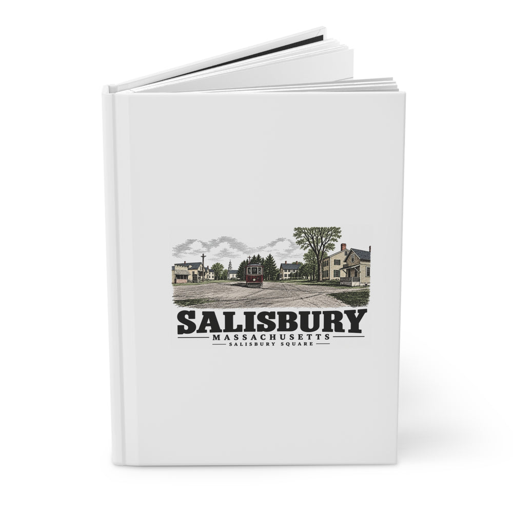 Angled front cover of Salisbury Square matte hardcover journal, Salisbury, Massachusetts.
