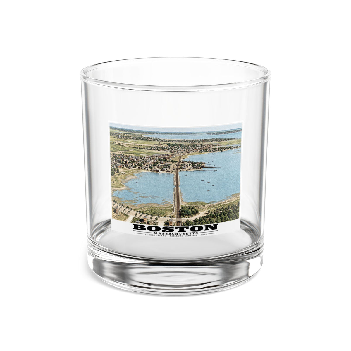 Boston. Chelsea and Revere 10 oz Rocks Glass - Boston Harbor