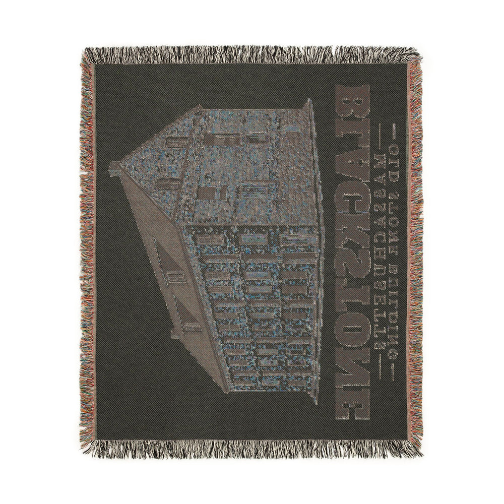 Old Stone Building — Blackstone, Massachusetts woven blanket, product view 4