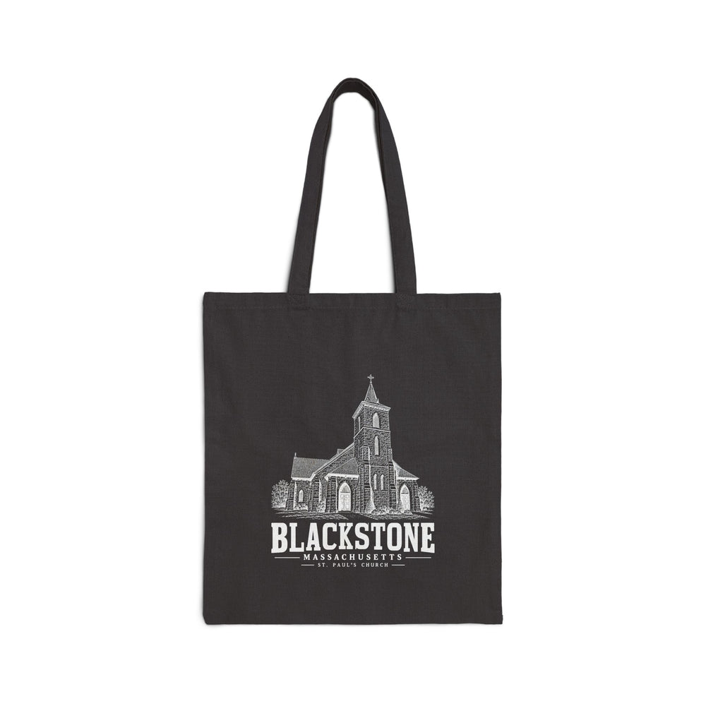 Blackstone St. Paul's Church Heavy Canvas Tote in Black — front view