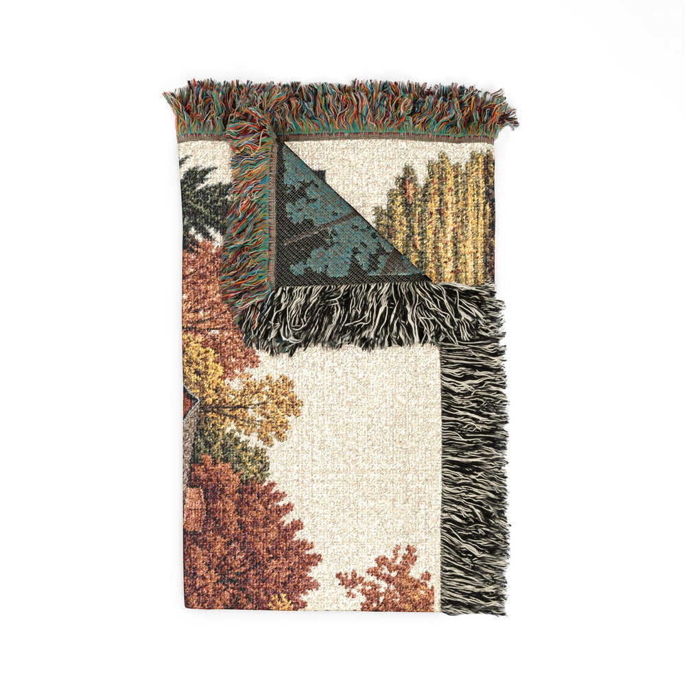 John Farnum House — Uxbridge, Massachusetts Woven Blanket