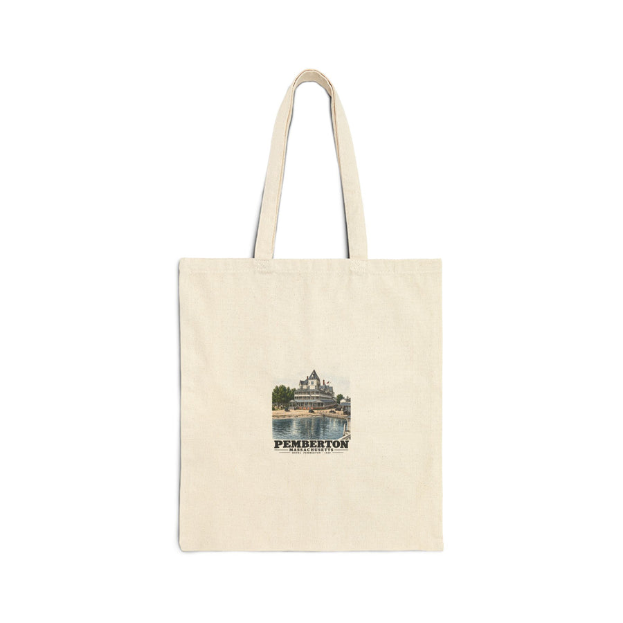 Hotel Pemberton, Nantasket Natural Heavy Canvas Tote - Boston Harbor